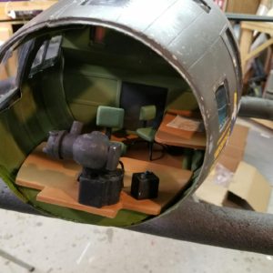 81745  B-17 Interior Cockpit, Bombardier, Waist Gunner Compartment (Not Painted)…………..  $129.95